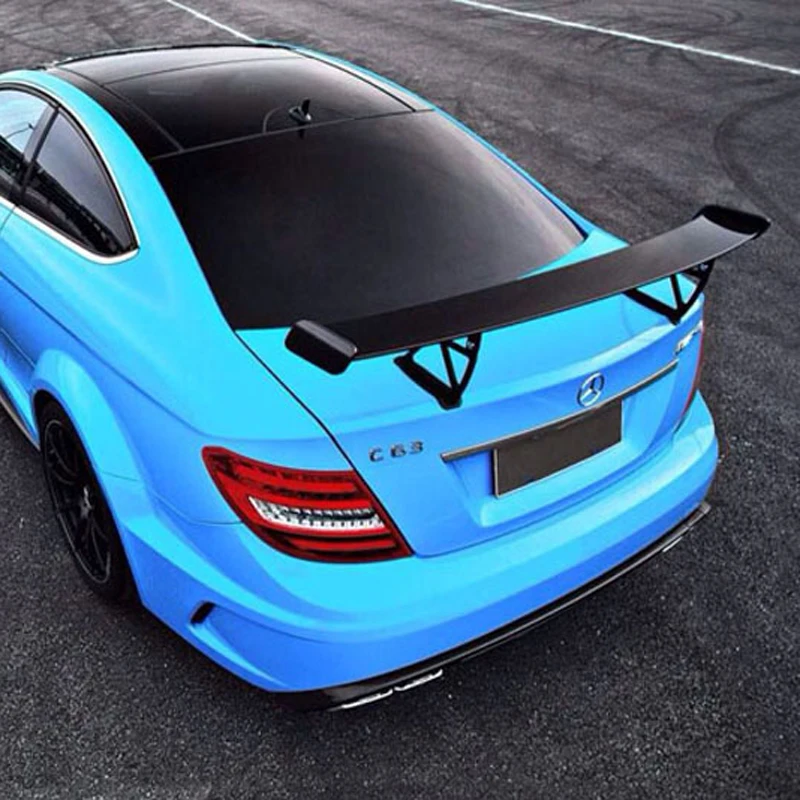 Черный спойлер багажника из углеродного волокна C класса W204 C63 coupe подходит для