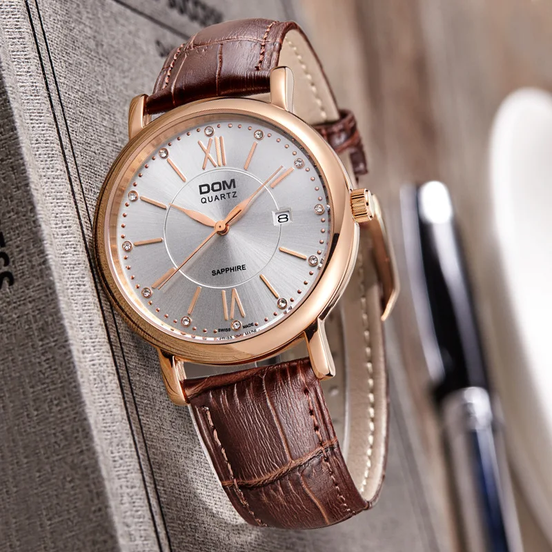 

Retro MEN'S Watch Business Casual MEN'S Watch Waterproof Leather Strap Watch Manufacturers Wholesale a Generation of Fat M-628GL