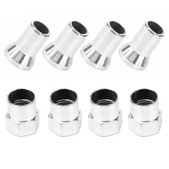 

4pcs Sets Tpms Tire Valve Stem Cap&Sleeve Cover Set For Car Trucks Car Tire Valve Caps Sleeves With Hex Top Caps Sleeves