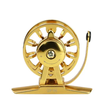 

Gorgons Ice Fishing Reel Smooth 44mm 54mm Raft Fishing Fly Fishing Wheel Winter Fishing Tackle Golden