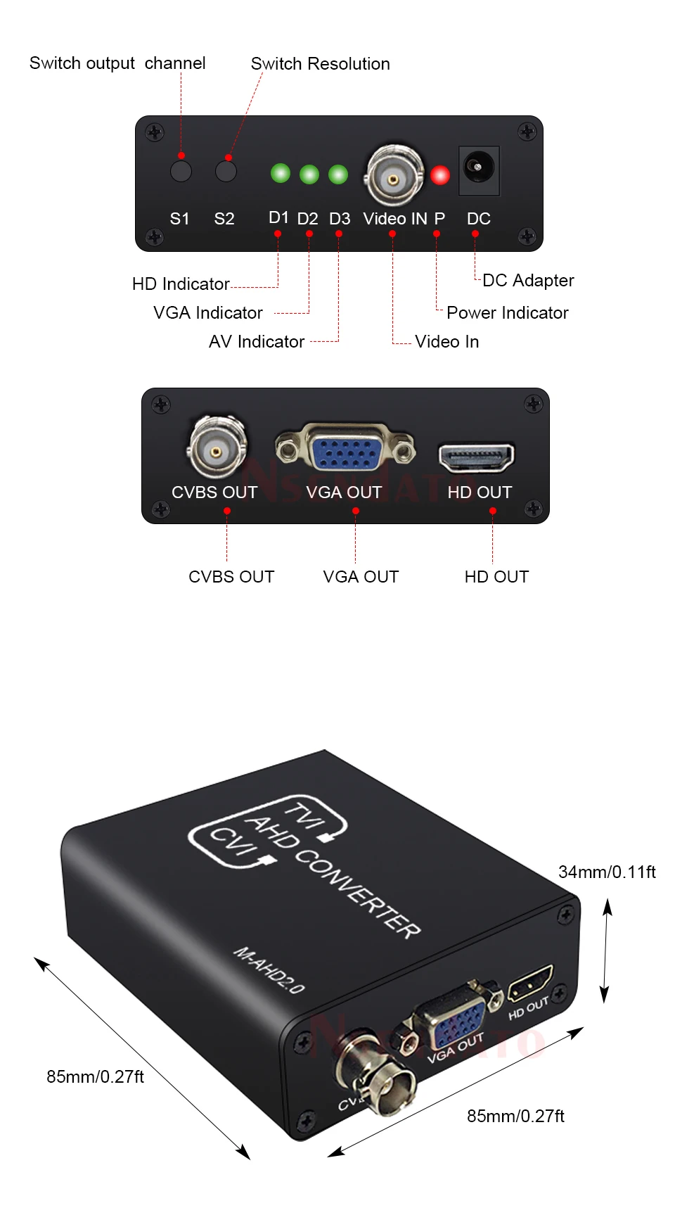 HD, 5MP, 2MP, 720P, 1080P, AHD, TVI,