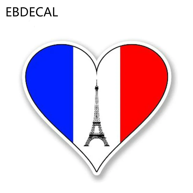 EBdecal I Love Paris France Decal For Auto Car/Bumper/Window/Wall Decal Sticker Decals DIY Decor CT6421