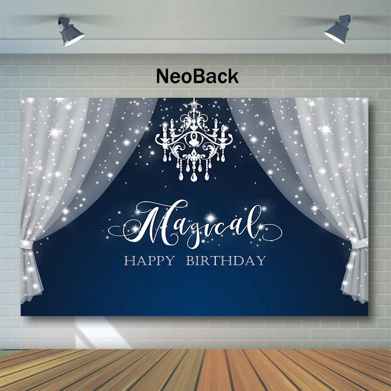 NeoBack декорация для дня рождения баннер фон фотосъемки белый марлевый занавес