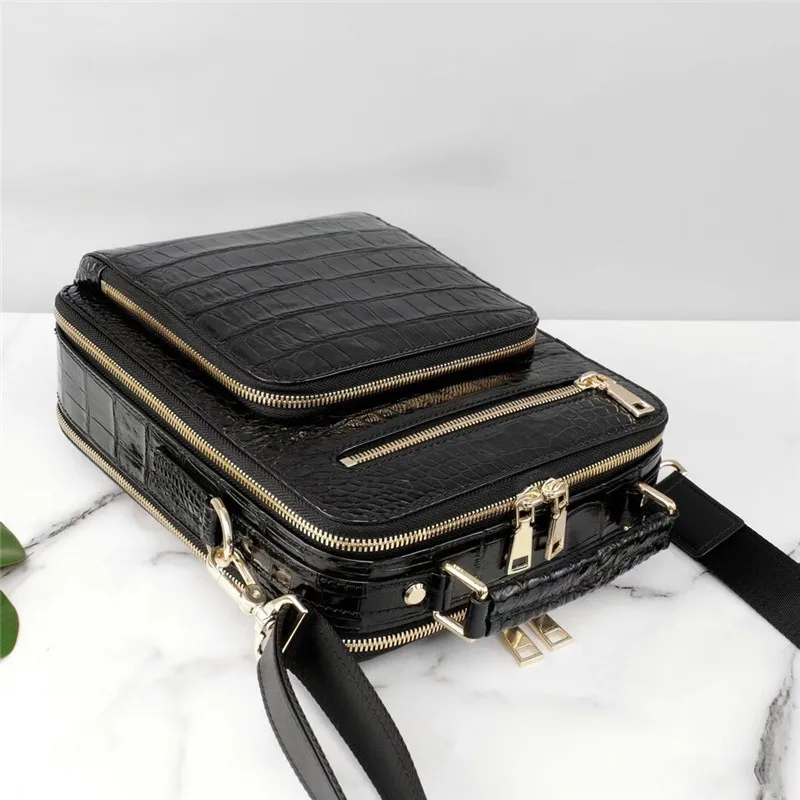 Authentic Real Ostrich Skin Men's Small Zip Purse Single Cross Shoulder Bag  Exotic Genuine Leather Male Casual Messenger Bag - Shoulder Bags -  AliExpress