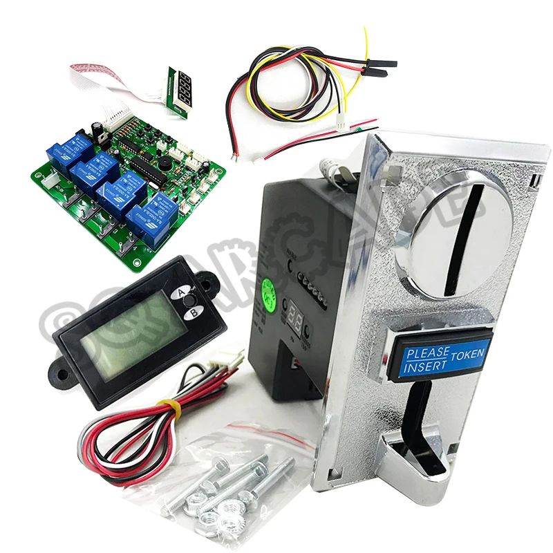 Time control kit for self-service sales/washing machine/mobile charging station control 4 groups of devices independently 40a 100a spot welding machine control board welder ac 110v 220v to 9v transformer controller board timing current time current