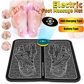 

Electric Foot Massager Wireless Feet Muscle Stimulator Physiotherapy Revitalizing Foot Vibrate Massage Mat Portable Foldable