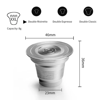 

Restaurant Coffee Capsule For LOR Machine Stainless Steel Pods Brush Reusable