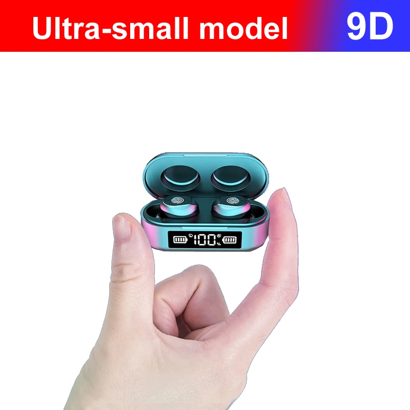 

TWS Bluetooth Wireless Earphone Mini Ear Phones with Mic Type-C Charging Box Gaming Sport Music Over-ear Headsets For Smartphone