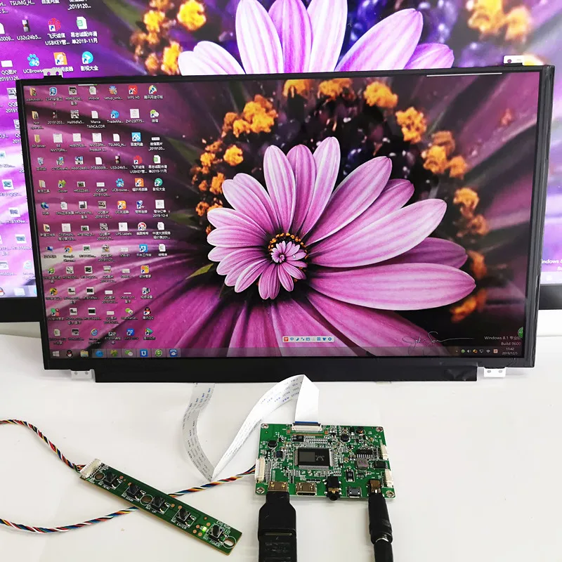 15 6 дюймовый ЖК дисплей емкостный сенсорный модуль комплект 1920x1080 IPS 2 мини HDMI для