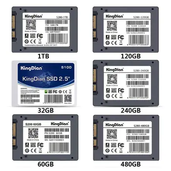 

KingDian Plastic 2.5" Internal Desktop Hard Drive Disc High Speed Solid State Drive SATA3 Computer SSD