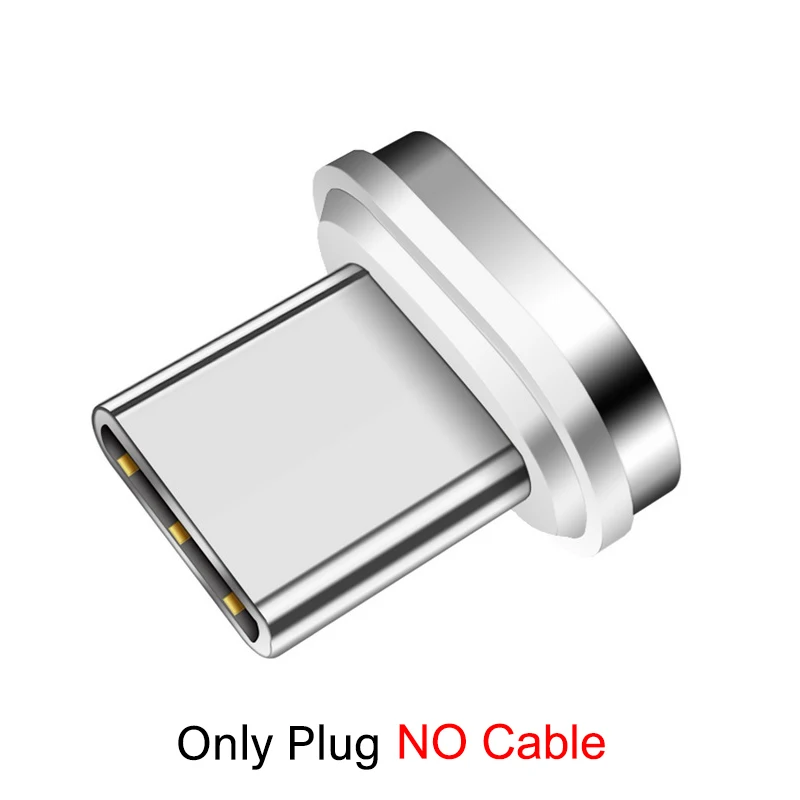Only Magnet Plug Магнитный кабель 3A Micro usb type C кабель освещения для iphone XS huawei honor 9X Быстрая зарядка магнит зарядное устройство кабели для мобильных телефонов - Цвет: Only Magnet Plug