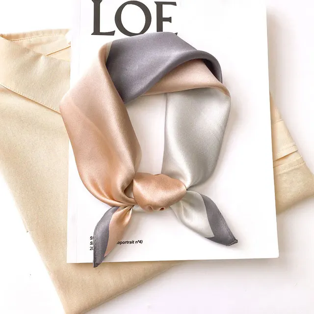 100% Silk Bandana Scarf – Luxury Square Neckerchief