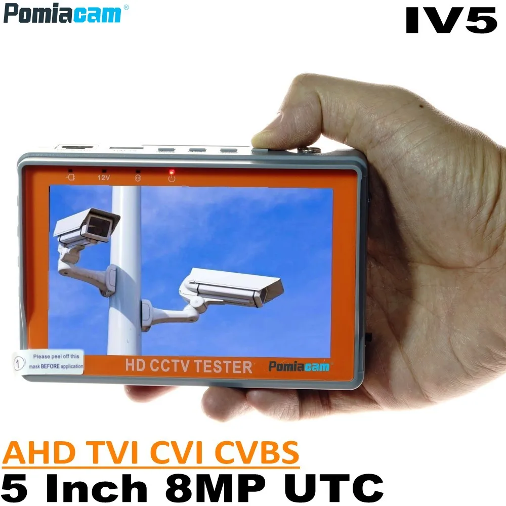 Monitor de Estilo 5 Polegada 8mp Cctv Câmera Tester Portabl Ahd Tvi Cvi Cvbs Pulso Suporte Utp Ptz Rs485 Iv7w Iv5 Iv7a 4.3 –