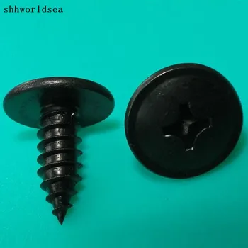 

Shhworldsea 100pcs Free Shipping Zinc Black Cross Recessed Round Head Tapping Screw Fastener Clip