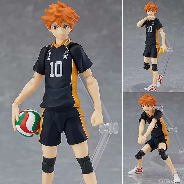 Anime Figma 358 Hinata Shoyo PVC Japanese Anime Volleyball Figures Model  Toys 14cm