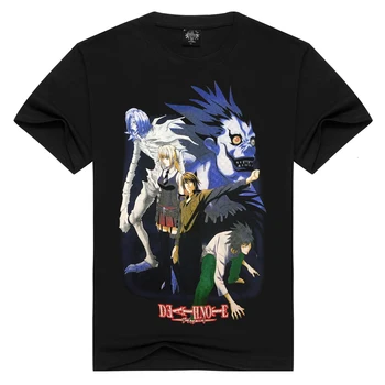 

2019 Newest Fashion Top Quality Death Note Printed T-Shirt Men cartoon anime T Shirt Fashion Top Tee gift for sun