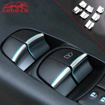 

Aroham Window Switch Button Cover Sticker Trim For Nissan X-trail T32 X trail Rogue 2014-2018 Teana Altima Qashqai J11 Car style