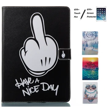 

Cute Cartoon Pictures Smart Sleep Wake Up Kickstand Case For iPad Pro 10.5 Air 10.5 2019 inch Screen Protector