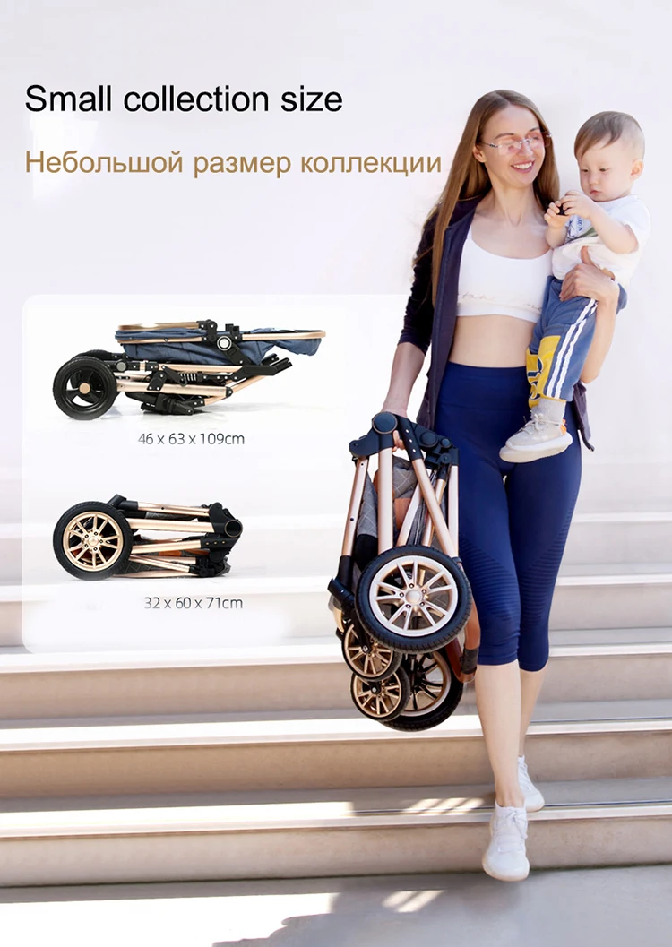 Baby Stroller 3 in 1 with Car Seat, Portable Baby Cradle Infant Carrier, Travel System, doona stroller, nuna stroller, combo amazon Free Shipping