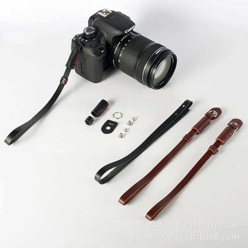 

Suitable for Nikon Canon Single-lens Reflex Camera Leather Wrist Strap Fuji XT3 Mirrorless Camera Camera Sony A7R A6300 Carrying