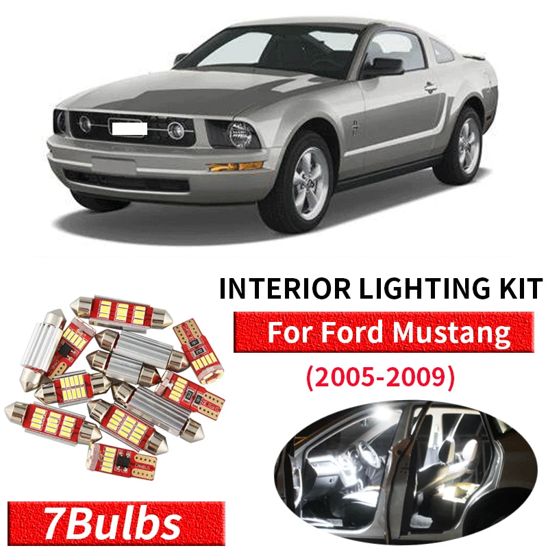 7 кратное Оформление интерьера автомобиля Φ для 2005 2006 2007 2008 2009 Ford Mustang JAH
