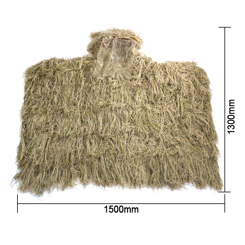 Photography Withered Grass Clothes Hunting Cloak Ghillie Suit Ghillie Clothes Camouflage Hunting Outdoor Jungle Poncho ghillie suit