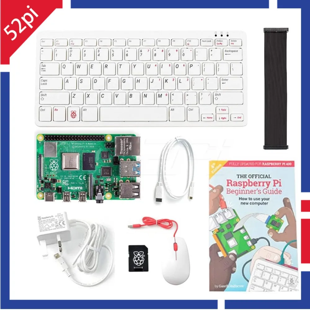 Tastiera Kit Computer Personale Raspberry Pi 400 Con Un Quad-Core Integrato 64 Bit 4Gb Ram Dual Band Wifi Bluetooth 5.0