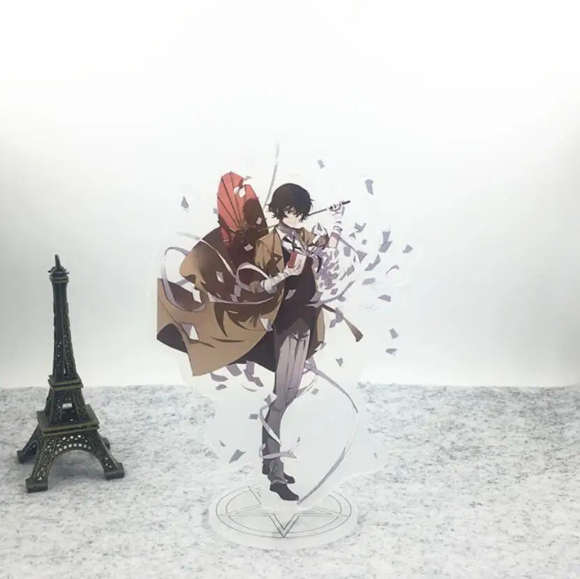 Аниме бангоу страй собаки Dazai Atsushi прозрачный акриловый стенд фигурка рабочего стола Украшение Коллекция Модель игрушки Косплей Кукла - Цвет: as pictured