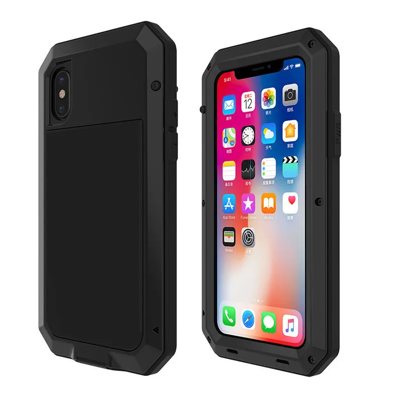 doom бронированный металлический алюминиевый сплав Телефон чехол для iPhone 6 6S 7 8 Plus X XR XS MAX ударопрочный пылезащитный сверхмощный чехол