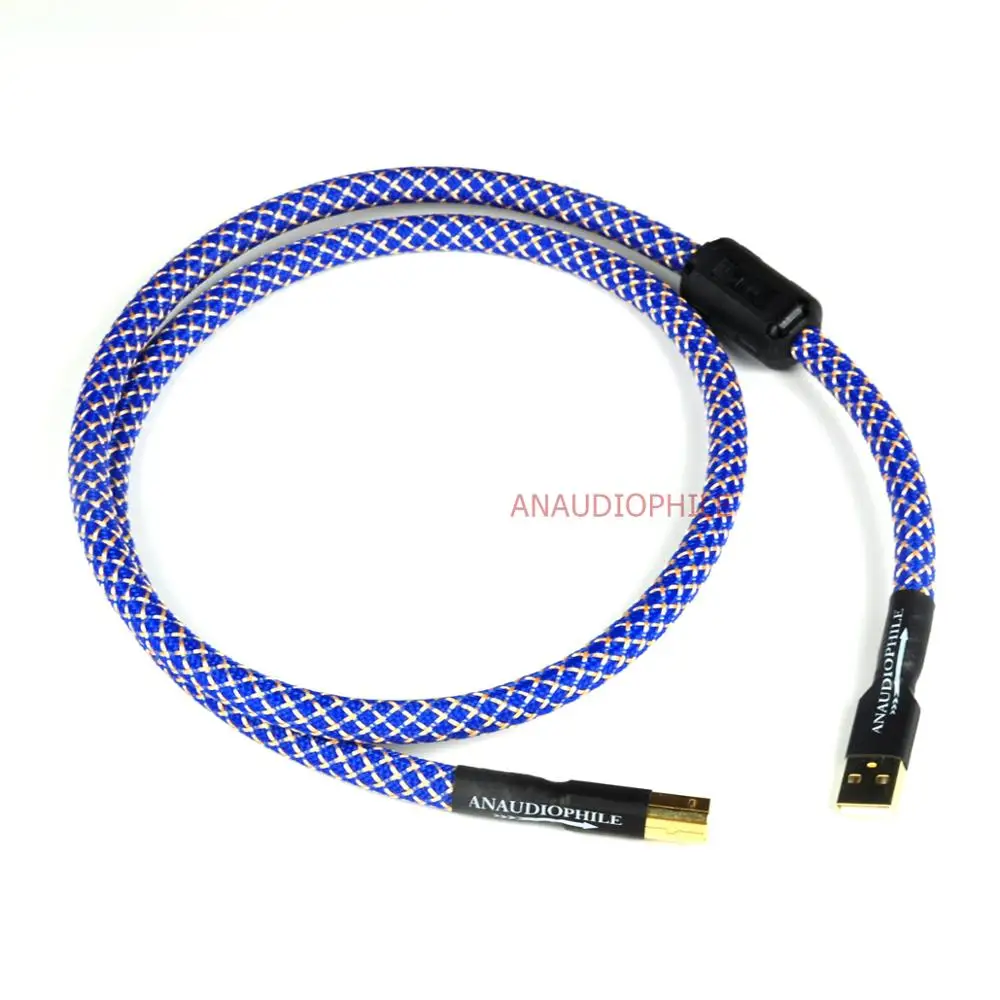 Hi Fi USB кабель 6N с серебристым покрытием тип A на B аудиокабель DAC для передачи