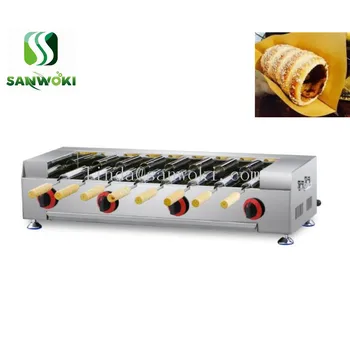 

LPG gas Chimney cake machine 16 pcs Chimney Cake Maker Machine Kurtos Kalacs baking machine chimney cake roller machine