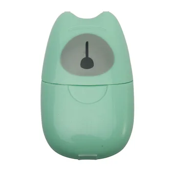 

50pcs Plastic Box Portable Convenient Hand Washing Soap Paper Disposable Mini Dispenser Travel Supplies Outdoor Camping Boxed