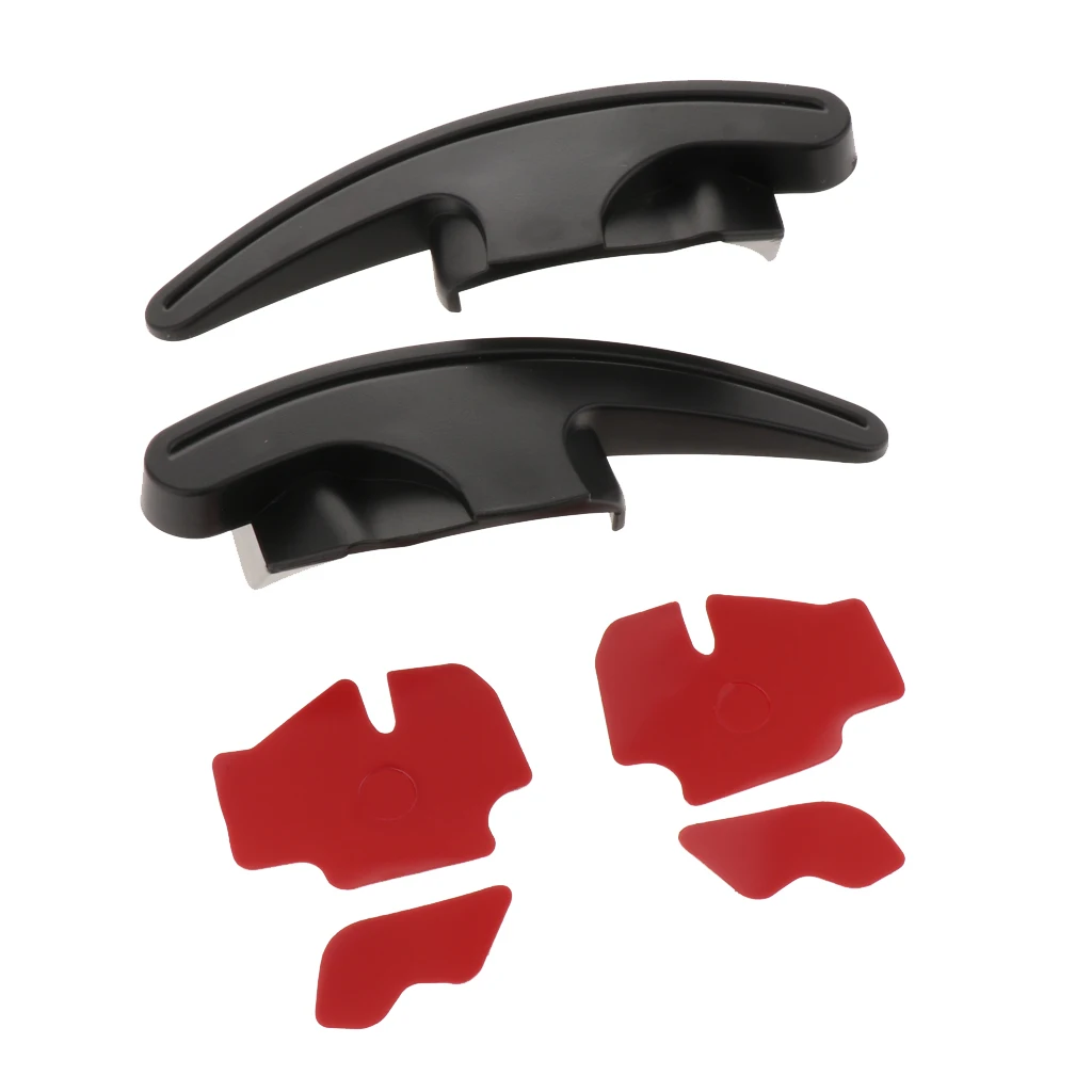 2 Pieces Car Steering Wheel Shift Paddle Shifter Trim Cover for VW Golf 6GTI R20 Scirocco CC