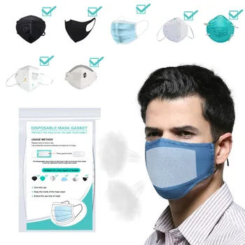 

50pcs Disposable Mask Gasket Anti-haze Filter Dust-proof Breathable Isolation Pad Mask Gasket Activated Carbon Filter Supply