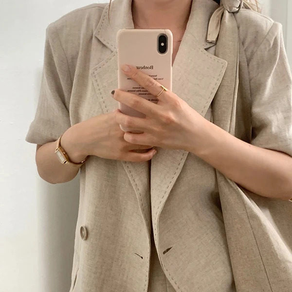 Mozuleva New Summer Women 2 Piece Sets Matching Wide Leg Short Pants Casual Cotton and Linen Pocket Lady Biker Shorts Suit 2020