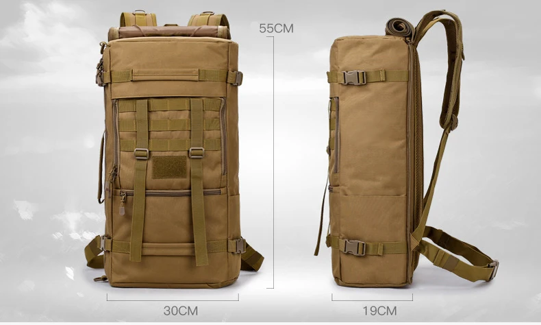 Sac à Dos Randonnée Militaire 100L Lizbin - Capacité Maxi, Robuste, Neuf, Pour Camping Et Aventure