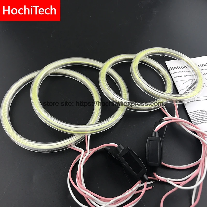 Высокое качество COB светодиодный светильник Белый Halo Cob Led Angel Eyes Ring Error Free для Opel
