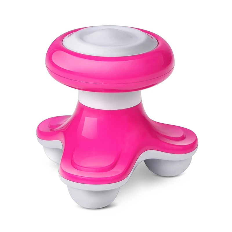 Mini Neck Massager Multifunction Plastic Relief Shape Roller Electric vibrator Burn Fat body Massage device muscle Relaxation