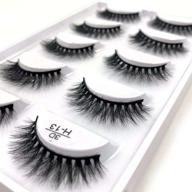 Pairs Multipack 3D Mink Lashes False Eyelashes Handmade Wispy Fluffy Long Lashes Natural Eye Makeup Tools Eye Lashes H13 E08