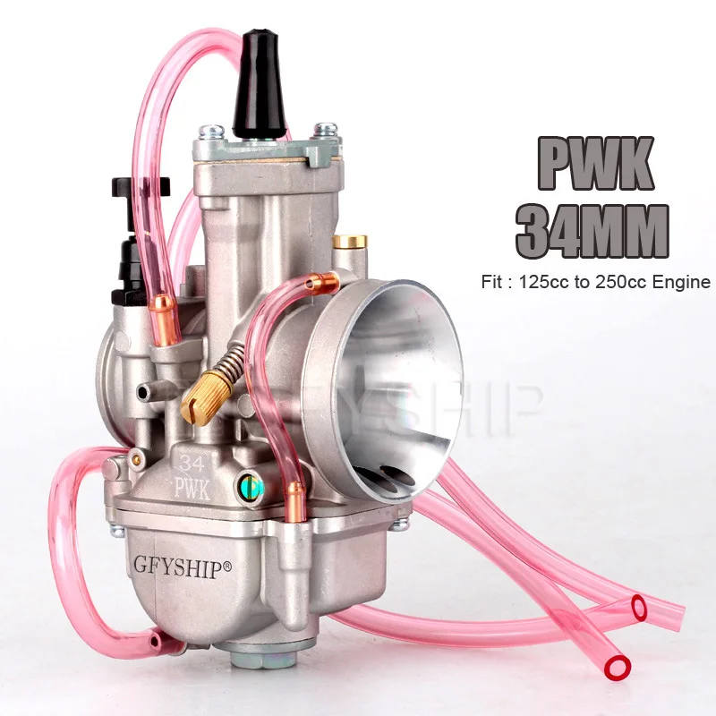Мотоцикл для ATV Suzuki Yamaha Honda Keihin Mikuni Koso power Jet Универсальный 28 мм 30 мм 32 мм 34 мм PWK МОТОЦИКЛ КАРБЮРАТОР - Color: 34MM
