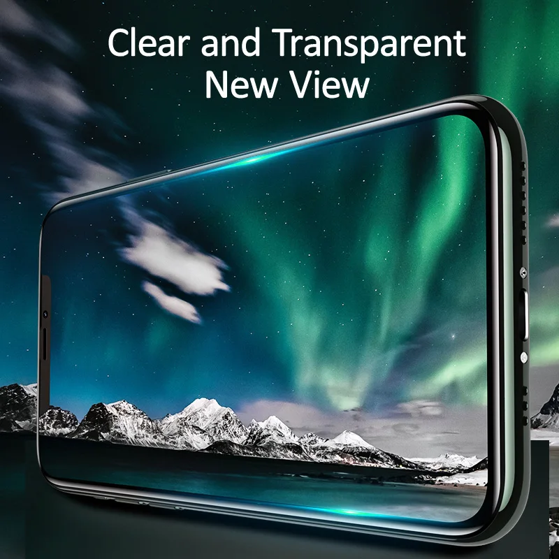 USAMS Закаленное стекло протектор экрана для iPhone 11 Pro Max полный экран изогнутые края Стекло Закаленное Защитная пленка для iPhone11