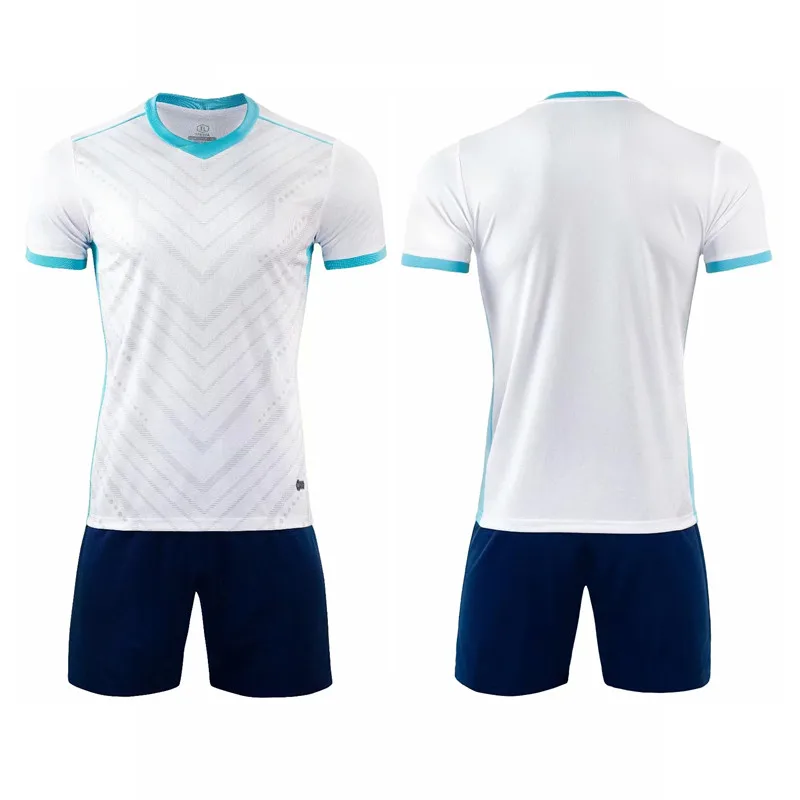 Тренировочная Футбольная форма, Футбольная форма, спортивный костюм, детская спортивная форма, настраиваемый спортивный комплект для мальчиков и девочек - Цвет: White