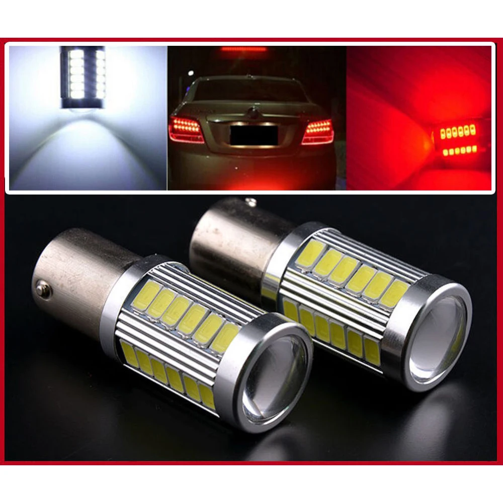 Аксессуары для автомобиля 12V 33SMD светодиодная сигнальная лампа автомобильная лампа габаритные огни стоп-сигналы фары дневного света