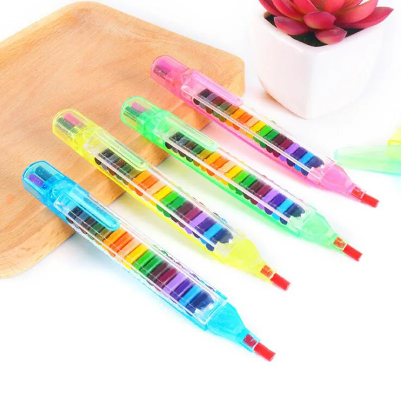 Color Crayon 1pc 20 Color Early Primary School Child Safety Nontoxic Painting Graffiti Pen Oil Painting Stick Student Stationery Colored Markers Aliexpress