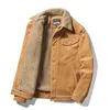 Mcikkny Men Warm Corduroy Jackets And Coats Fur Collar Winter Casual Jacket Outwear Male Thermal ► Photo 2/4