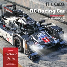 Cada technic блоки rc спортивный гоночный автомобиль строительные блоки кирпичи развивающие игрушки для детей мальчиков детские модели строительные наборы