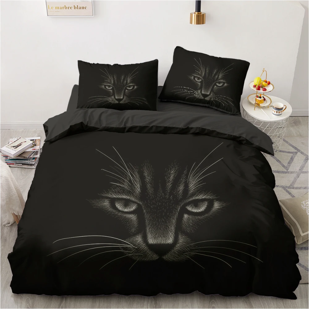 

3D Black White Simplicity Bedding Sets Bedlinen Single Twin Full Queen King Duvet Cover Pillowcase For Adult Children