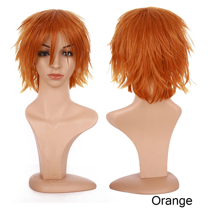 Vibrant Multicolor Synthetic Cosplay Wig - Short Layered Party Hair Extension