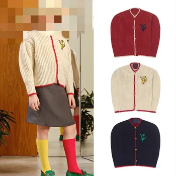 

Pre-sale Ins2020 Autumn and Winter New Sweater TAO Same Style Boy Girl Baby Children Sweater Cardigan