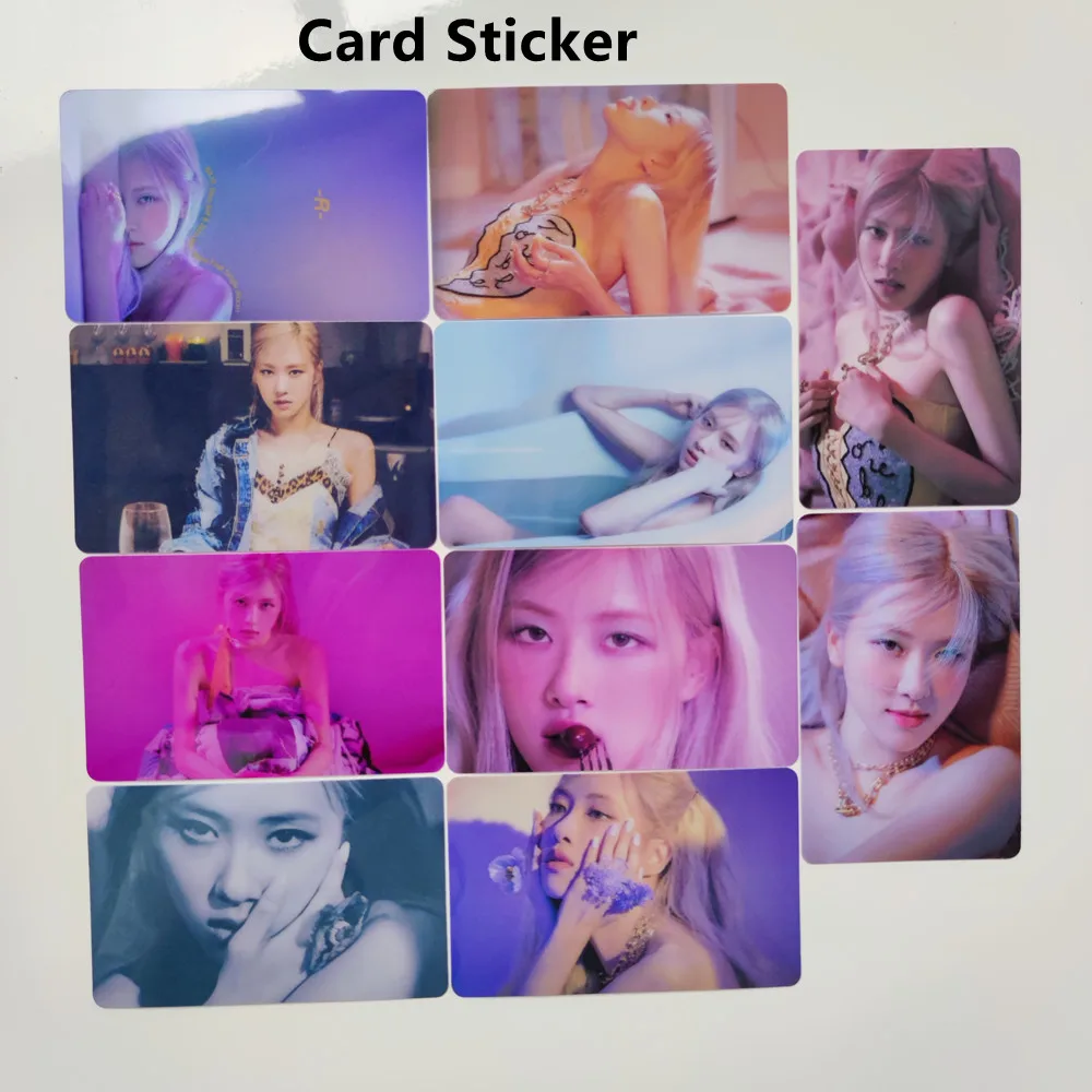 Kpop Roseanne Park ROSÉ Solo Album -R- On The Ground Fan Goods Collection Poster Badge Pin Button Bracelet Cards Picture Photo yandy costumes